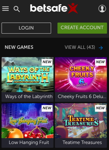 Betsafe App Games