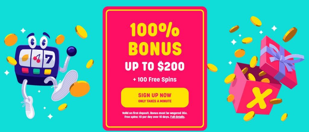 The Caxino welcome bonus includes 100 Free Spins on top of the 100% bonus.